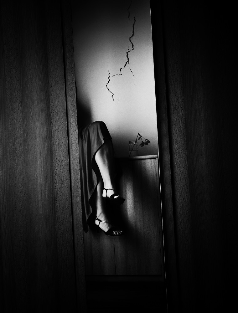 Cracked Mirror Legs by Samanta Krivec — canvas wall art