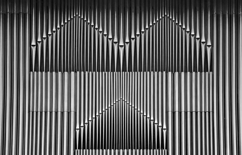 Geometric Organ Pipes by Hans Peter Rank — canvas wall art