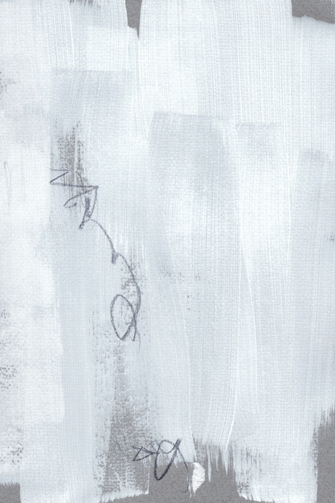 Echoes in White and Graphite by uplusmestudio — canvas wall art