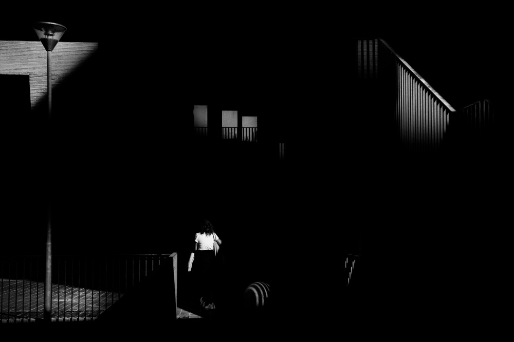 Solitary Urban Night by Antonio Grambone — canvas wall art
