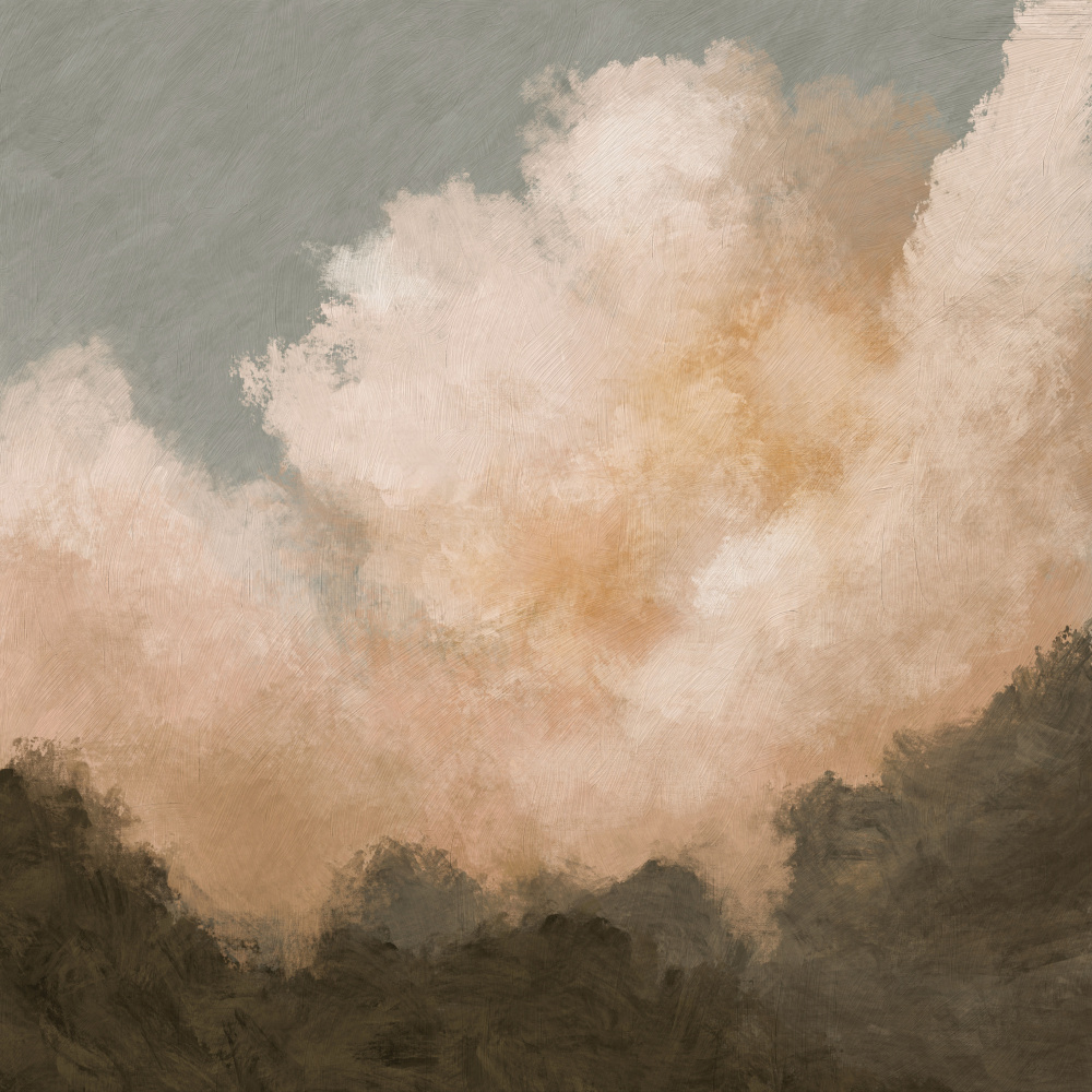 Serene Mountain Clouds by Dan Hobday — canvas wall art