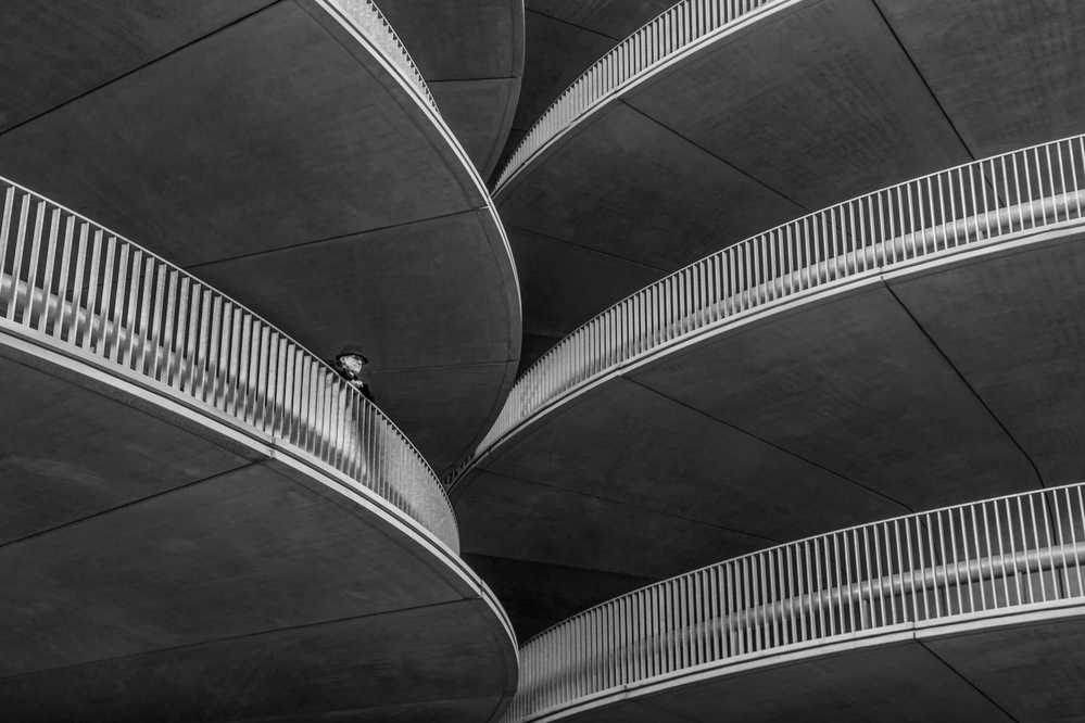Modern Architectural Spiral by Roelof de Hoog — canvas wall art