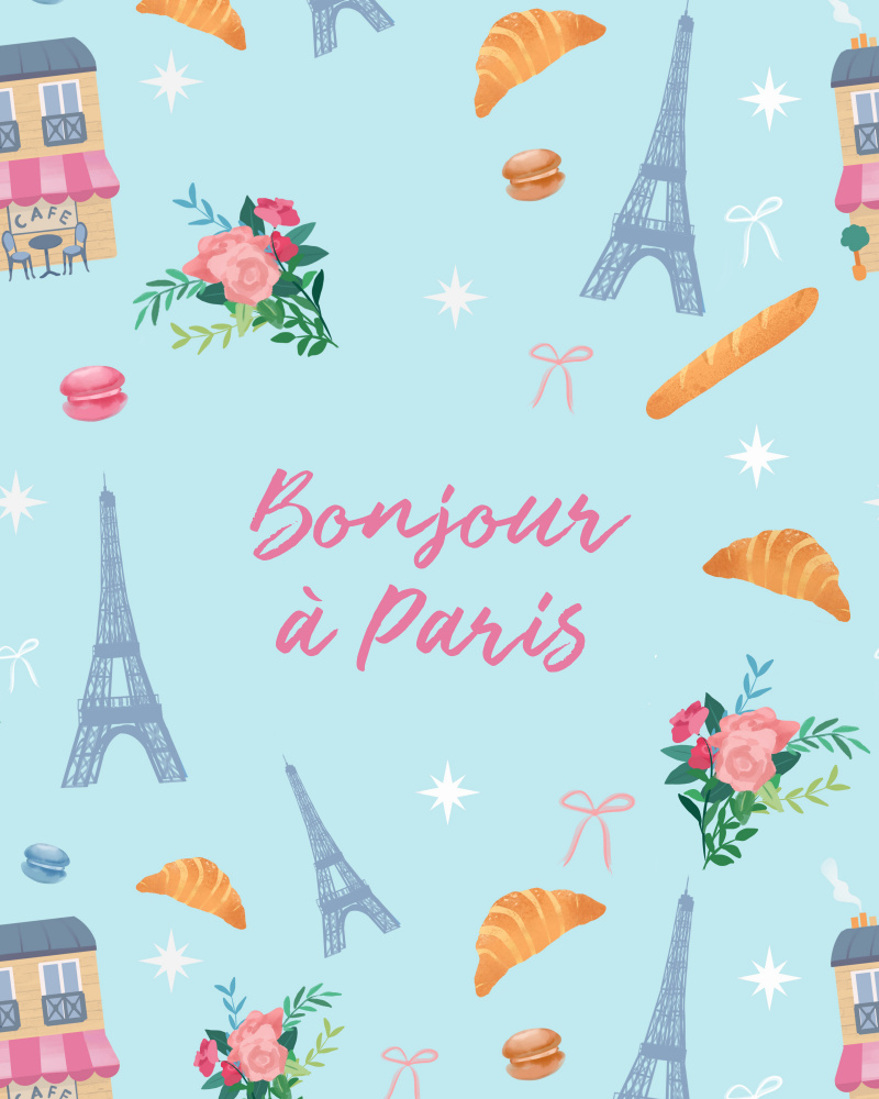 Bonjour Pari by Petra Lizde — canvas wall art
