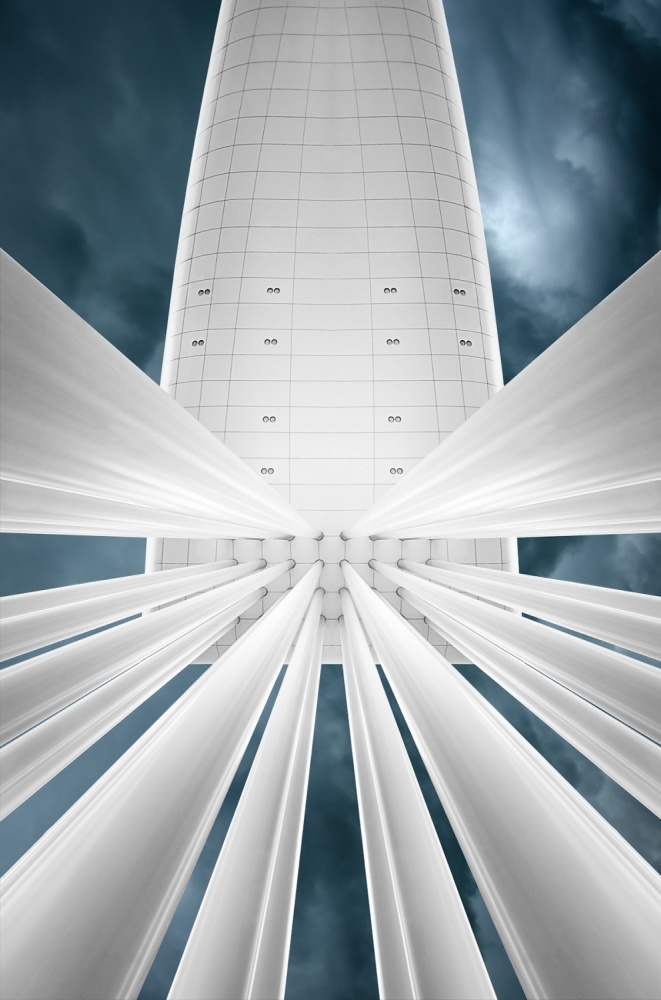 Sleek Architectural Lines by Michiel Hageman — canvas wall art