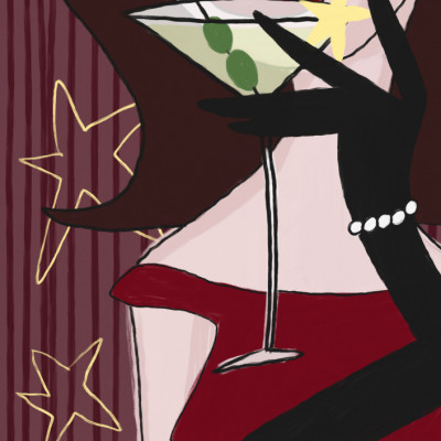 Glamour Martini Lady