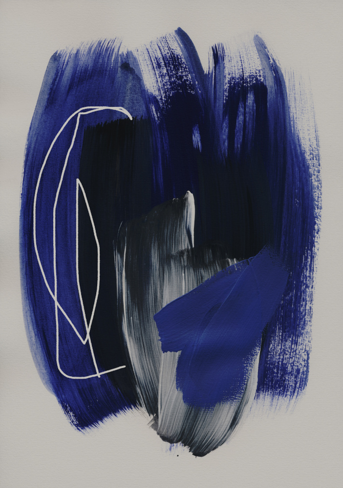 Abstract Brush Strokes 158 by Mareike Böhmer — canvas wall art