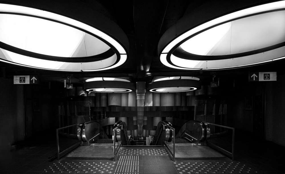 Modern Metro Descent by Georges Friant — canvas wall art