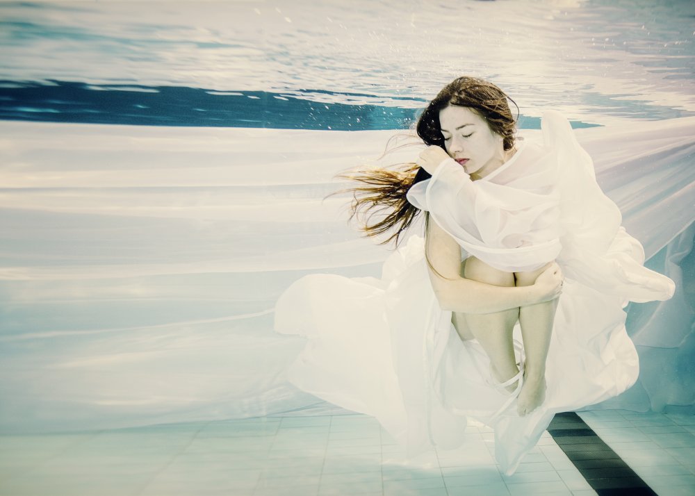 Ethereal Underwater Serenity by Petr Kleiner — canvas wall art