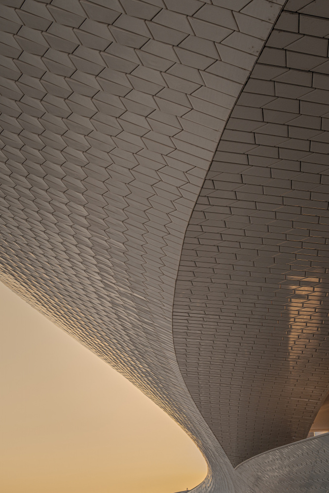 Modern Building Curves by Alan Kwang — canvas wall art
