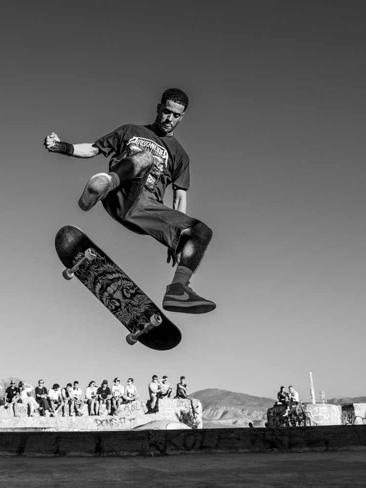 Skater Flying High by ABDERRAHIM ZIGH — canvas wall art