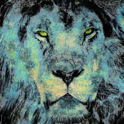 Majestic Blue Lion