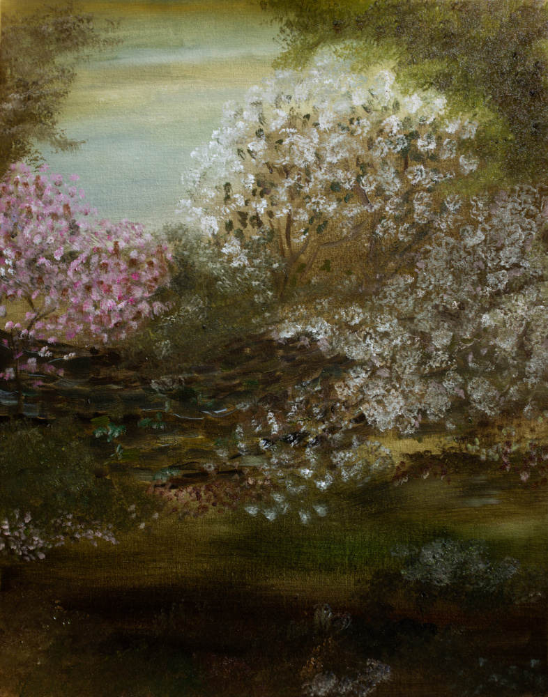 Spring Blossom Garden by Emily Tingey — canvas wall art