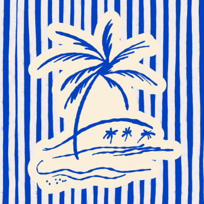 Tropical Island Palm