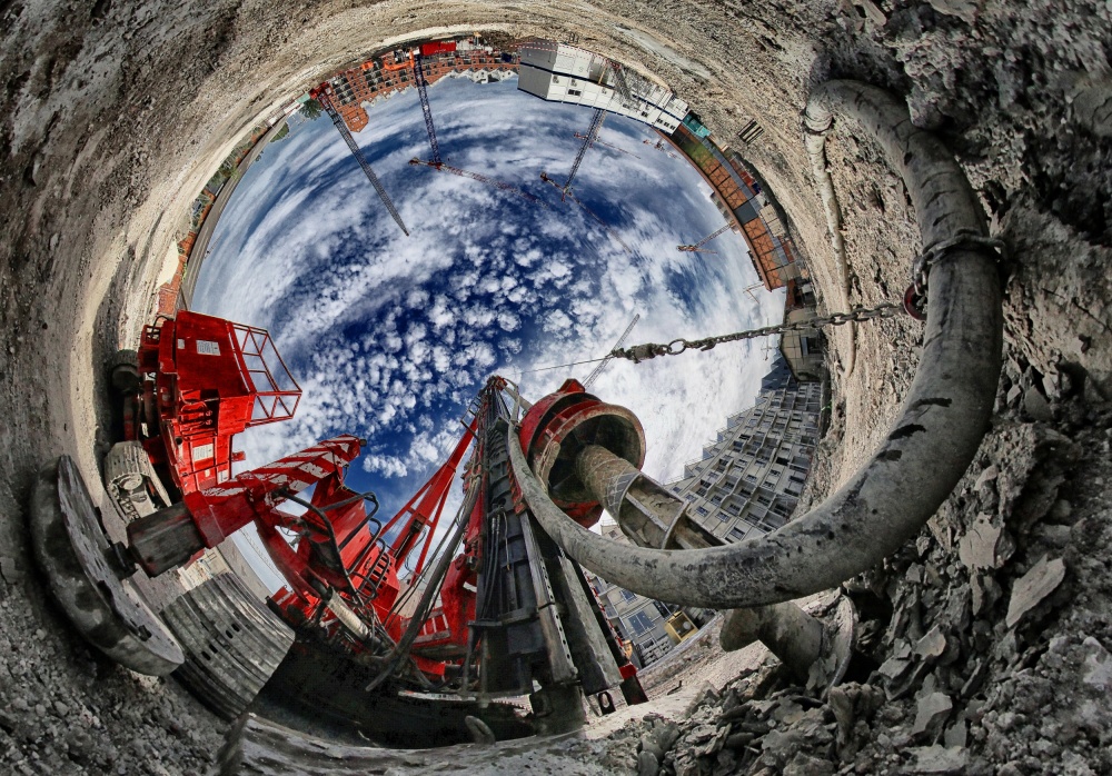 Deep Construction View by Francois Casanova — canvas wall art