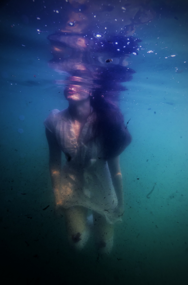 Ethereal Underwater Woman by Petr Kleiner — canvas wall art