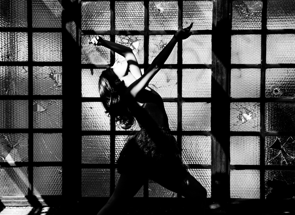 Dancing Woman Silhouette by Melissa Osorio — canvas wall art