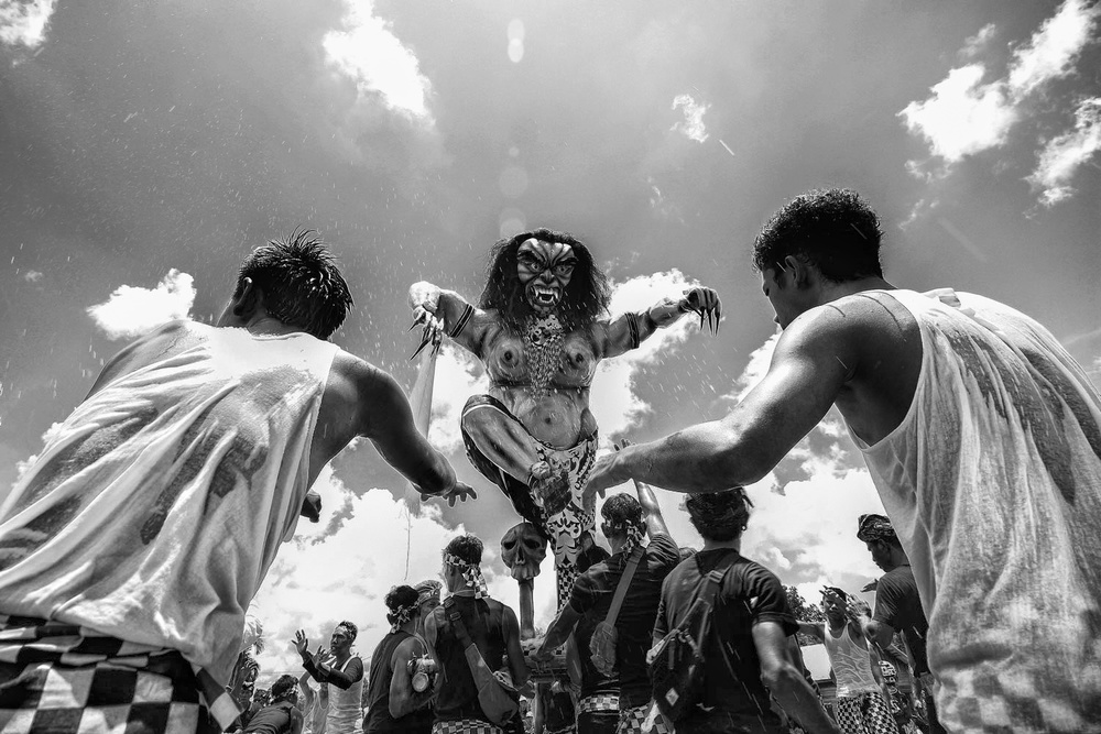 Balinese Demon Confrontation by Insan Kamil — canvas wall art