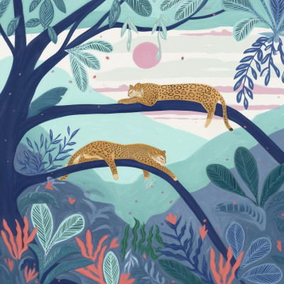 Lounging Leopards
