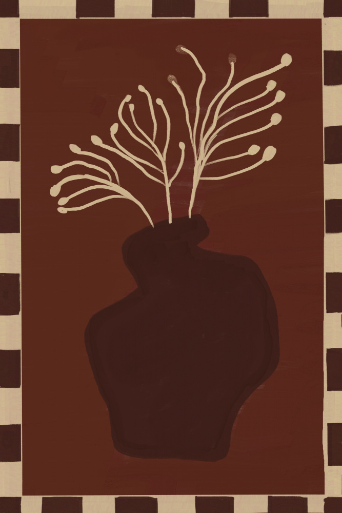 Minimalist Vase Plant by The Art Concept — canvas wall art