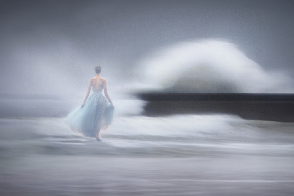 Dreamy Woman Big Wave by Giuseppe Satriani — canvas wall art