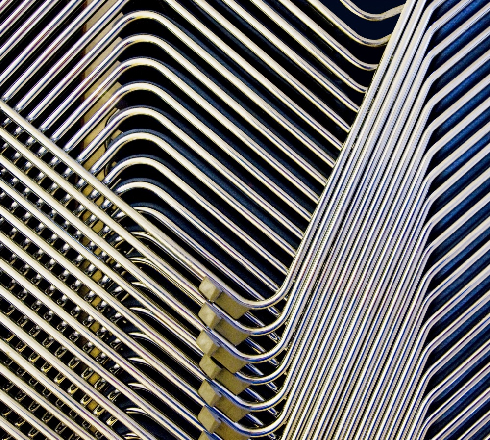 Abstract Metal Lines by Wayne Pearson — canvas wall art