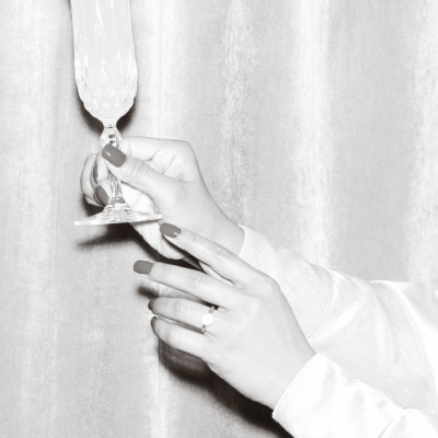 Hands Drink Black and White