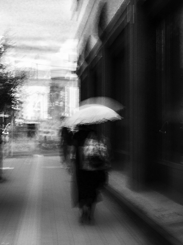 Urban Rain Motion by Kenta Tamura — canvas wall art