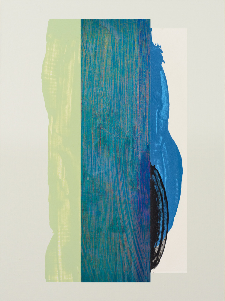 Vibrant Blue Green Abstract by Diana Jahns — canvas wall art