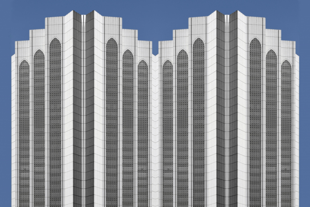 Modern Skyscraper Geometry by Miro Susta — canvas wall art