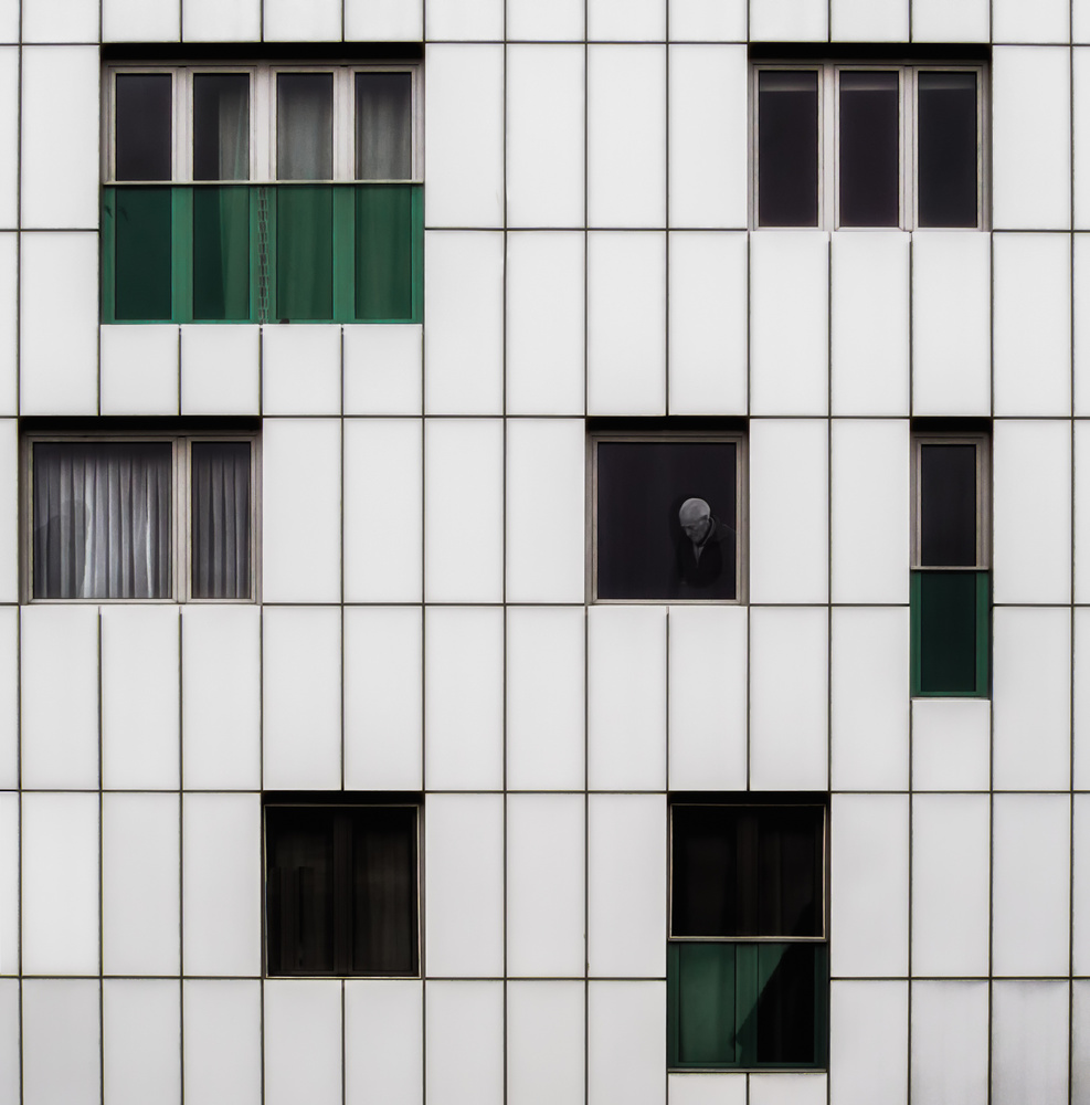 Geometric Window Gaze by Luc Vangindertael (laGrange) — canvas wall art