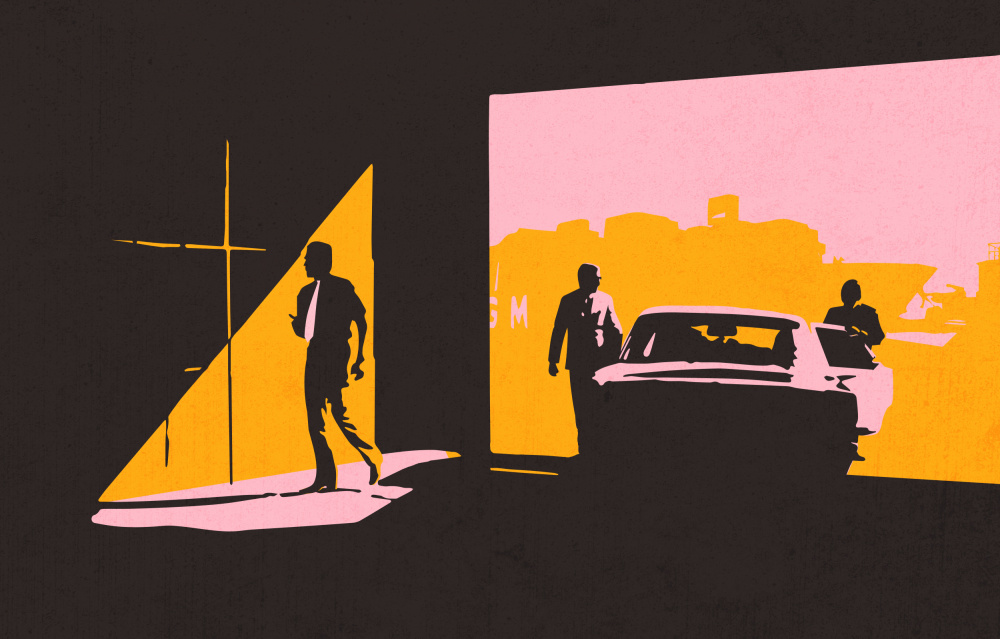 Retro Film Noir by Robert Farkas — canvas wall art