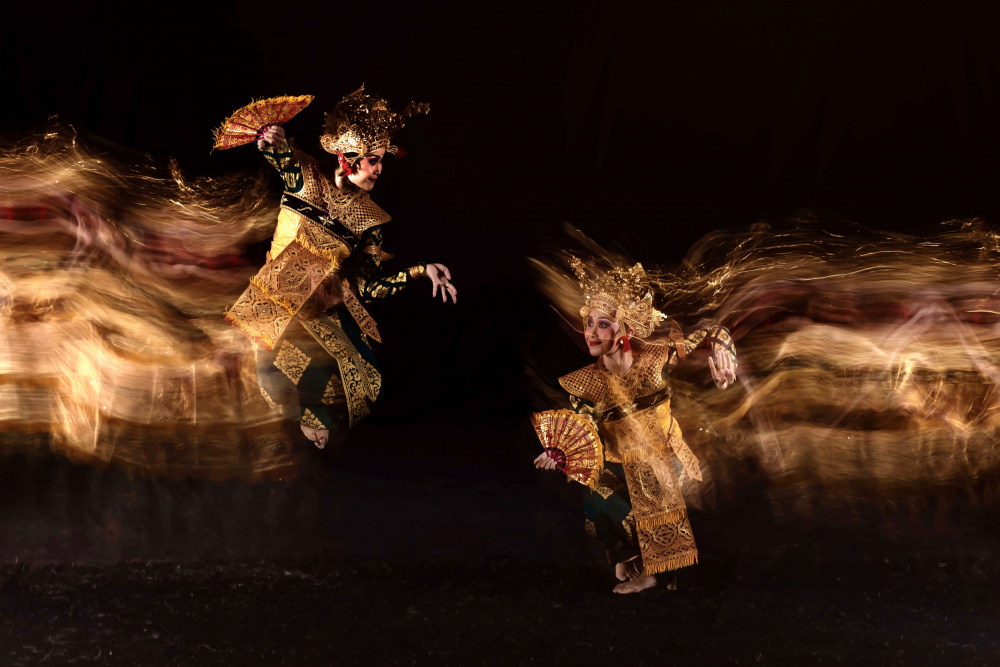 Golden Dance in Motion by Agus Adriana — canvas wall art