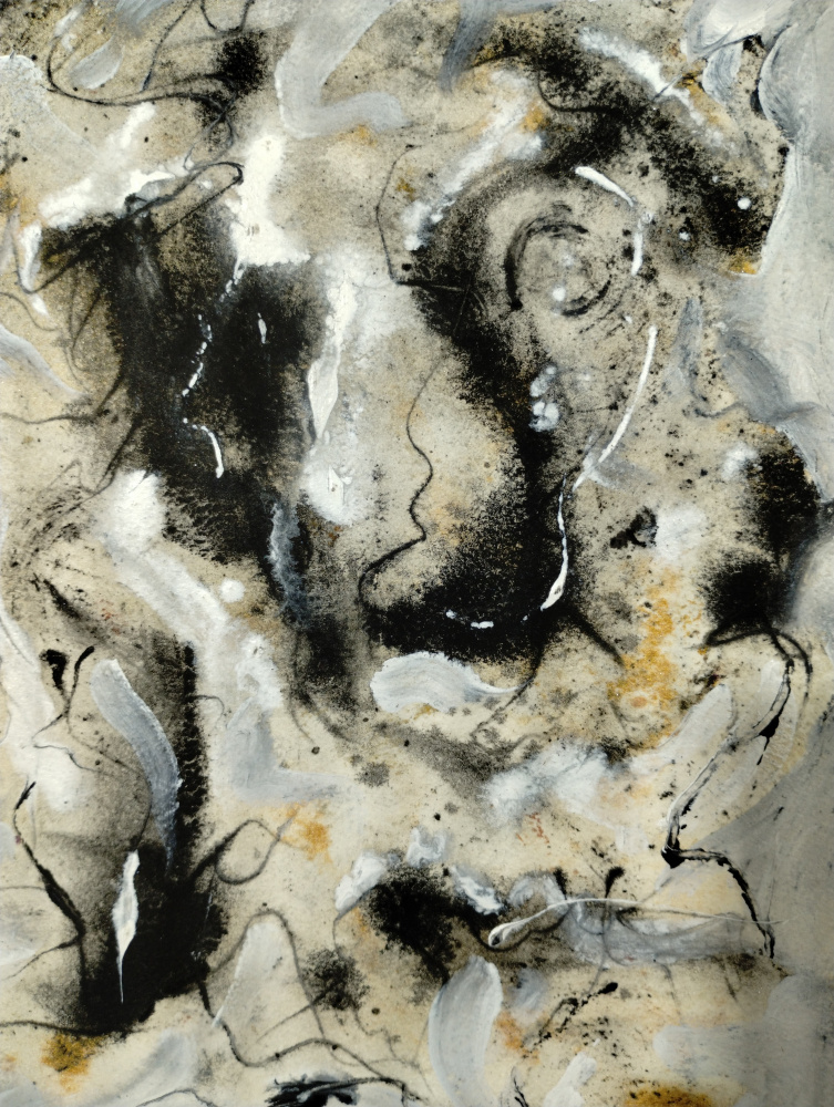 Expressive Abstract Swirls by Michael Cross — canvas wall art