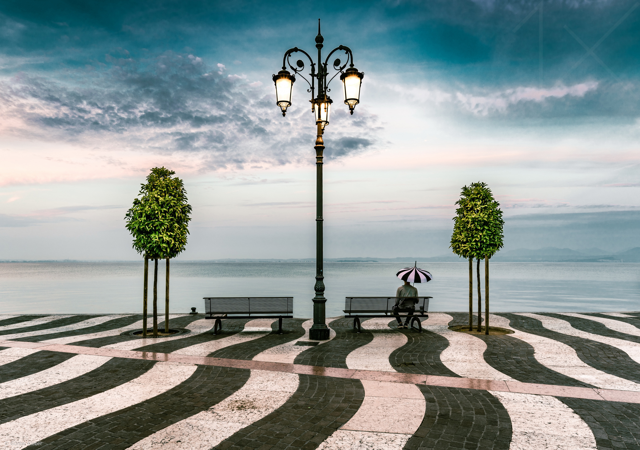 Early Morning Lazise by Günter Kleber