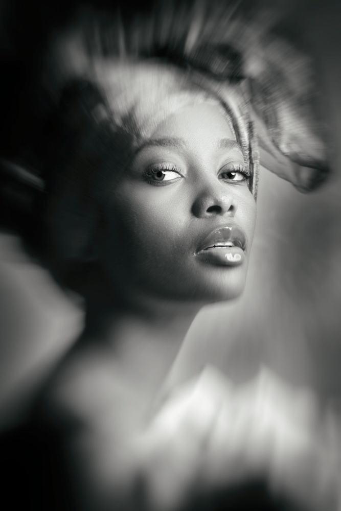 Ethereal Woman Headwrap by Ruth Franke — canvas wall art