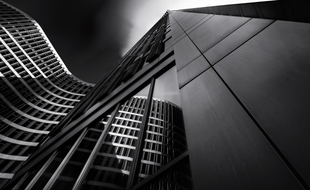 Modern Urban Reflections by Ercan Sahin — canvas wall art