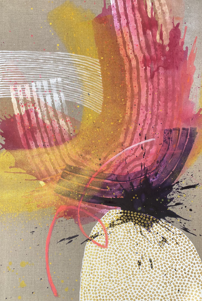 Vibrant Abstract Movement by SAN STARLING — canvas wall art