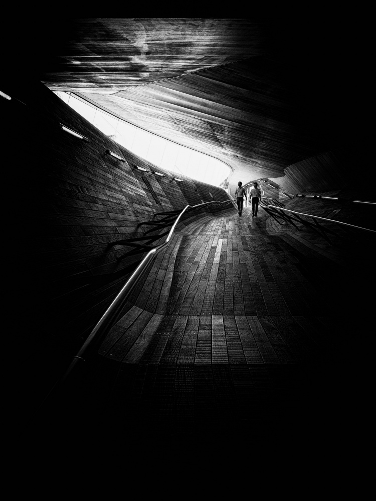Walk Towards Light by Yoshie Makiya — canvas wall art