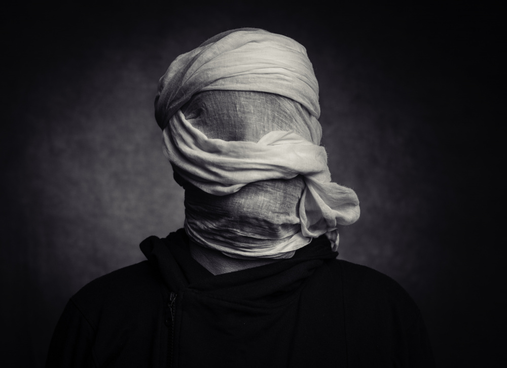 Mysterious Wrapped Head by Sumit Dhuper — canvas wall art