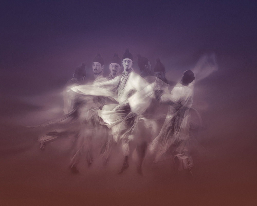 Ethereal Flowing Dance by Molly Fu APA — canvas wall art