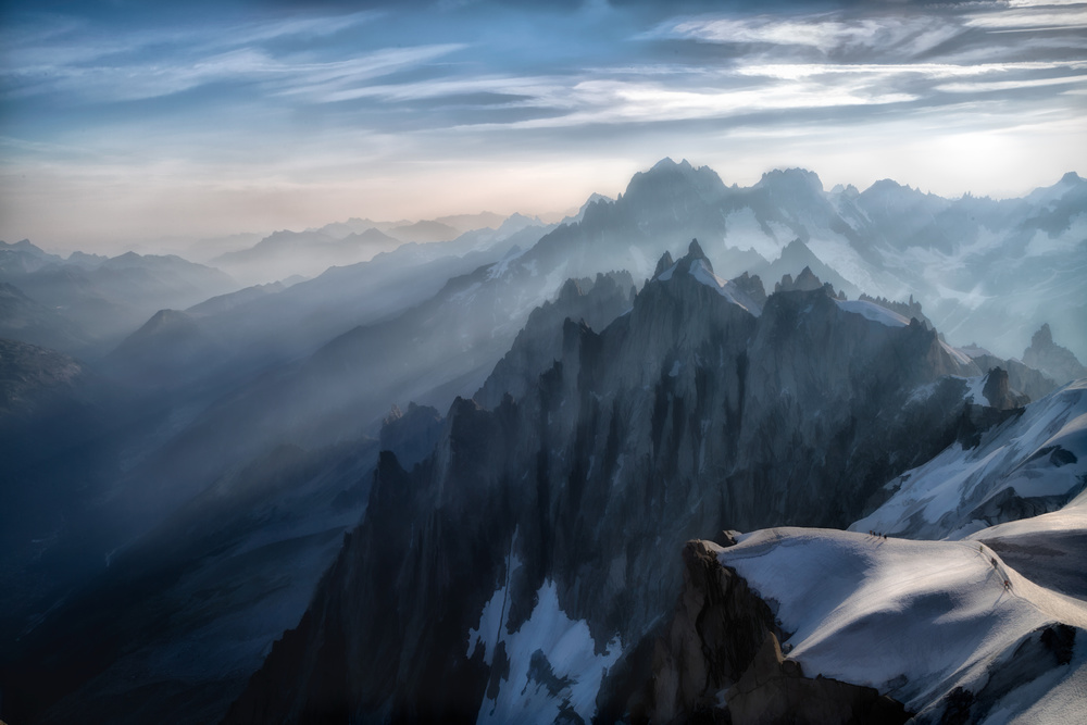 Dramatic Mountain Haze by Will Nourse — canvas wall art