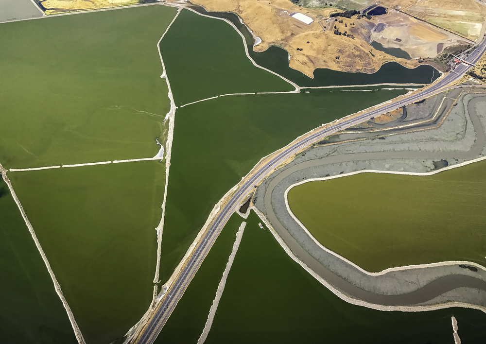 Aerial Salt Pond Landscape by Rob Darby — canvas wall art