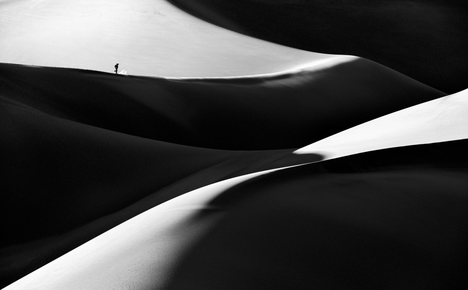 Desert Dune Silhouette by Izidor Gasperlin — canvas wall art