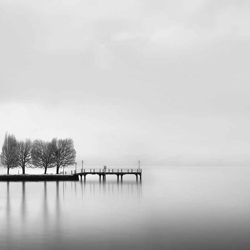 Serene Lakeside Pier by George Digalakis — canvas wall art