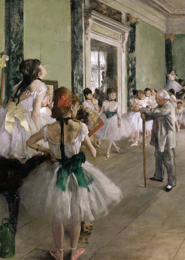 La Classe De Danse by Edgar Degas — canvas wall art