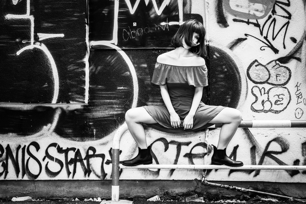 Urban Fashion Pose by TORU MATSUNAGA — canvas wall art