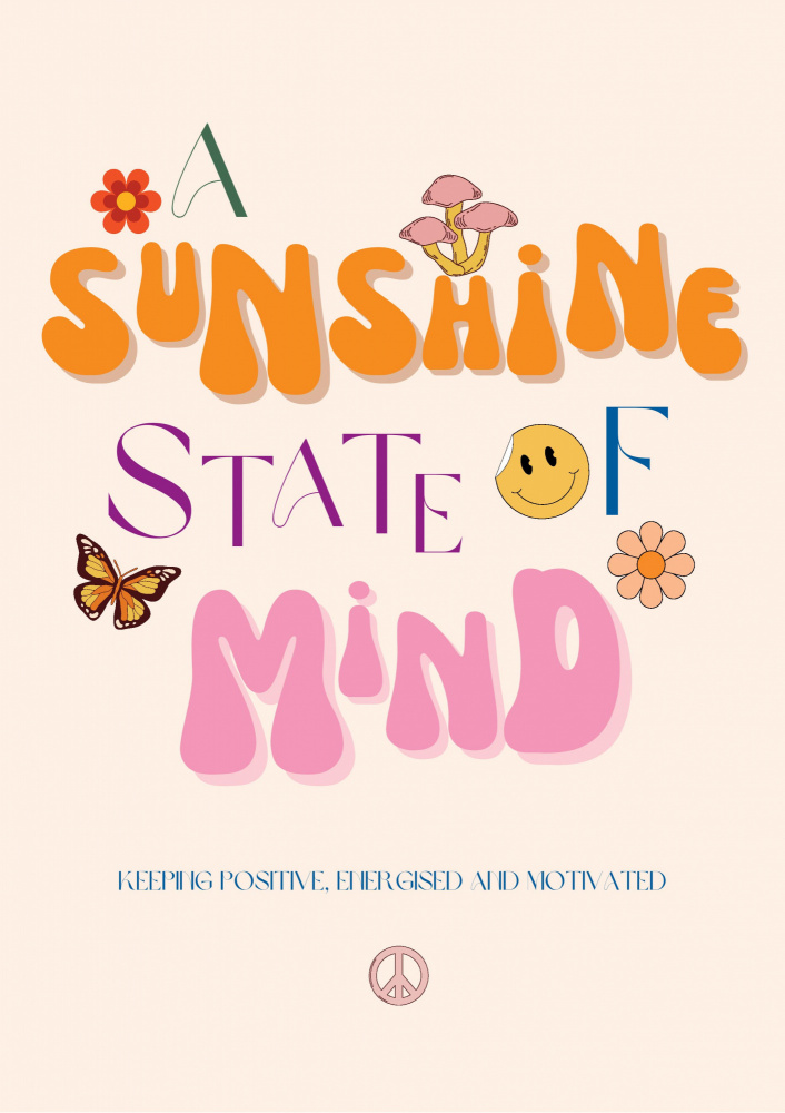 Sunshine State Mindset by Nazma Khokhar — canvas wall art
