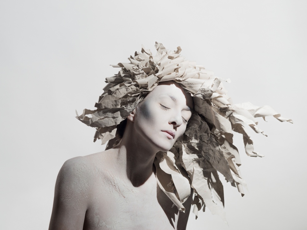 TEAR THE PAPER HAIR II by Dimitar Dachev — canvas wall art
