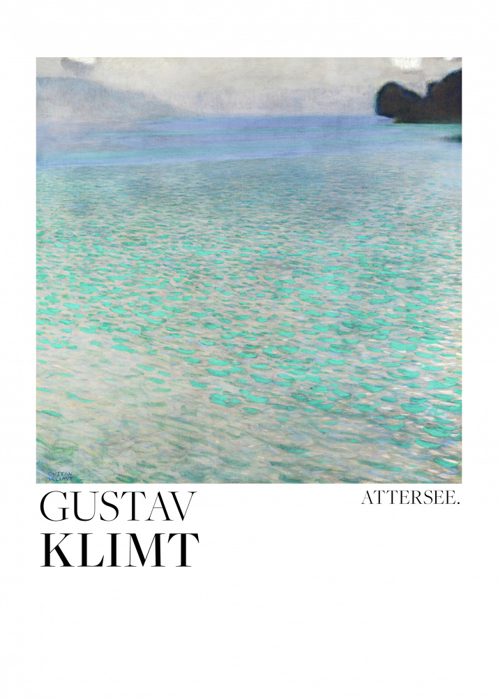 Attersee (1900) Poster by Gustav Klimt — canvas wall art