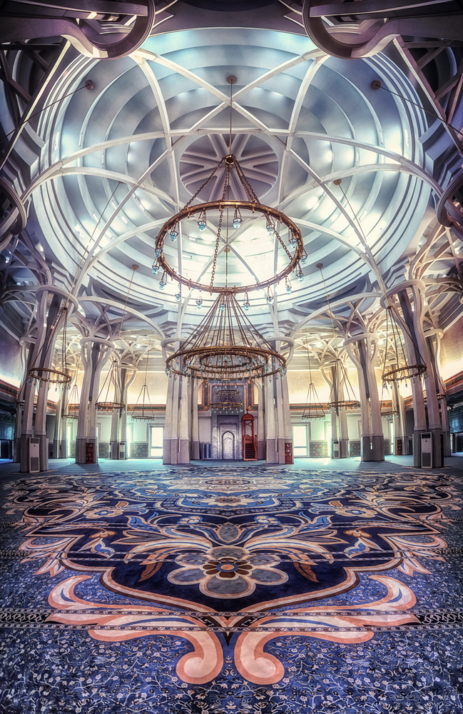 Grand Mosque Interior by Massimo Cuomo — canvas wall art
